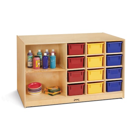 Jonti-Craft Mobile Storage Island, with Colored Trays 0440JC